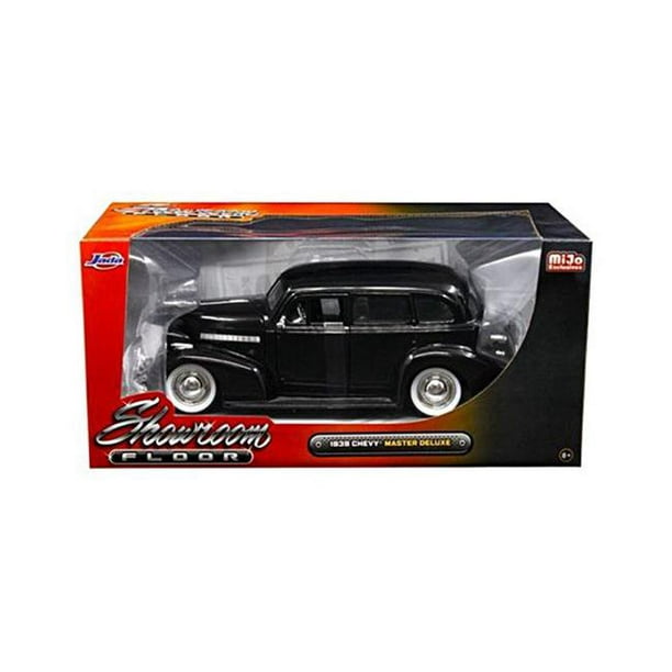 Jada 98880 1939 Chevrolet Master Deluxe Noir avec des Roues de Lune Bébé Showroom Étage 1 par 24 Diecast Modèle de Voiture