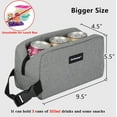 thumbnail image 6 of Cerbonny Cooler Bag Freezable Lunch Bag for Work School Travel,Leak-proof Small Lunch Bag,Small Insulated Bag For Adults,Freezer Lunch Bags,Freezable Snack Bag,Grey, 6 of 6