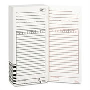 Acroprint Time Card For Es1000 Electronic Totalizing Payroll Recorder, 100-Pack