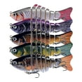 thumbnail image 1 of 5 piezas señuelos de pesca Swimbaits para principiantes Equipo de regalos Cebos de pesca Latos para natación para trucha de bagre de perca, 1 of 8