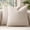 Beige, variant on 18x18 Inch Textured Boucle Throw Pillow Covers Set of 2 Neutral Brown Tobacco Accent Decorative Pillowcases for Sofa Couch Bed