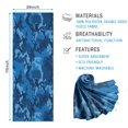 thumbnail image 2 of Blue Camo Classic Pattern Hot Yoga Mat Towel Non Slip for Hot Yoga - Quick-Drying Yoga Mat Cover with 4 Corner Pockets with Travel Bag - Hot Yoga Towel Non Slip 74"x26", 2 of 6