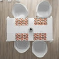 thumbnail image 3 of Ambesonne Geometric Place Mats Set of 4, Grunge Shapes, Standard Size, Orange Pale Pink Black, 3 of 4