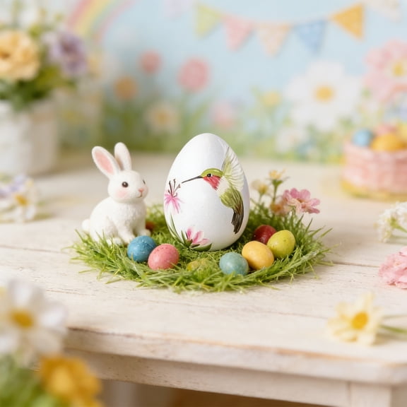 Rirozkan Easter Egg Decor, Foam Egg Craft Set, Animal Painting Egg, DIY Blank Egg Ornaments, Spring Craft Supplies, Foam Eggs for Easter Home Decor DIY Projects