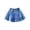 Blue, variant on GiLiling Denim Skirts for Girls Mini Skirt Elastic Waist Tiered Ruffle Skirt with Pockets and Decorative Buttons for Casual Summer Wear (Blue, 11-12 Years)