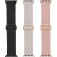 thumbnail image 4 of Recoppa Stretchy Nylon Solo Loop Compatible with Apple Watch Band 38mm 40mm 41mm 42mm 44mm 45mm for Women Men, Adjustable Sport Elastic Wristbands Braided Straps for iWatch Series 7/6/5/4/3/2/1/SE, 4 of 5