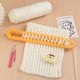 thumbnail image 4 of 2 uds Kit de telar de bufanda para niños, telares de tabla de tejer rectangulares con aguja de ganchillo artesanal DIY y aguja de plástico, fácil de seguir, 4 of 5