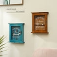 thumbnail image 4 of Wooden Key Holder Box Wooden Key Storage Cabinet With Six Hooks, 4 of 9
