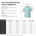 thumbnail image 7 of Fotbe Colorful Sweet Donuts print Short Sleeve Button Down Shirts for Men Casual Summer Beach Wrinkle Free Shirt-XX-Large, 7 of 7