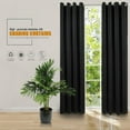 thumbnail image 4 of Clearance Sale High Blackout Black Curtains 52*63 Inches 3-layer Polyester Comfortable To The Touch 90% Shading Curtain for Living Room Bedroom, 4 of 6