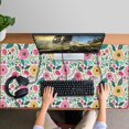 thumbnail image 4 of Long Mouse Pads for Desk,Pioneer Flower Floral Print Pattern Desk Mats on Top Of Desks, Desk Mouse Pad Extra Large with 3mm Non-Slip Base and Stitched Edge for Gaming,Office,Work,Home 47.3"x23.6", 4 of 6