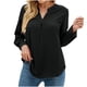 thumbnail image 1 of Camisas Para Mujer, Camisetas de Gran Tamaño, Manga Larga, Moda Informal, Cuello en V Liso, Camiseta Suelta, Blusa de Otoño, Jersey, Tops Con Botones Odeerbi ODB135021, 1 of 8
