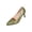 Green, variant on Summer Sandals for Women Pointed Toe Pumps with Gold Rivet Trim and 8cm Narrow Heel