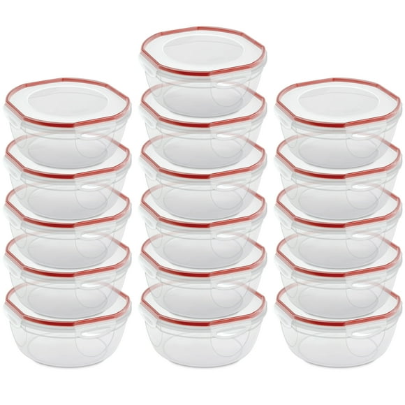 Sterilite Ultra Seal Contenant Bol de Rangement Alimentaire en Plastique de 4,7 Qt, (Lot de 16)