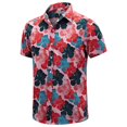 thumbnail image 3 of Camisas de playa con estampado de cocoteros para hombre, ropa con estampado 3D, camisas hawaianas Aloha, camisetas de manga corta Y2K, ropa vintage, blusa con solapa, 3 of 5