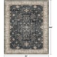 thumbnail image 2 of Boho Dining Room Rugs for Under Table - 7x9 Washable Black Area Rug for Living Room, Low Pile Non-Slip Rugs for Bedroom Under Bed - Charming Farmhouse Decor & Stain Resistance - Black/Multi, 2 of 8