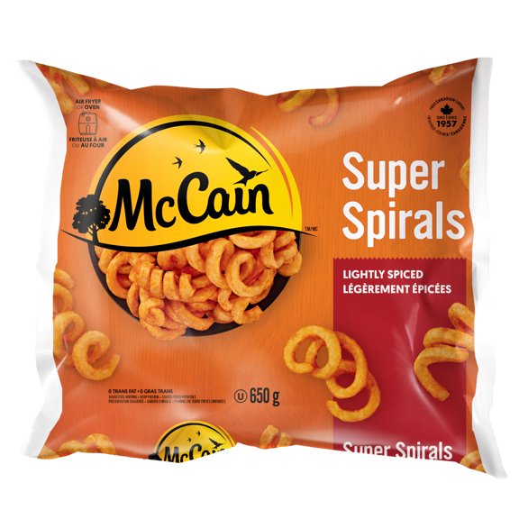 Frites légèrement épicées SuperSpiralsᴹᴰ McCain 650g