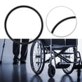thumbnail image 2 of Pneu de Fauteuil Roulant 24 Pouces de Remplacement, Anti-Crevaison, Roue Arrière, Pneus Pleins, PU, Noir, 2 of 9