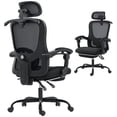 thumbnail image 1 of HOMCOM Ergonomic Office Chair, High Back Mesh Computer Desk Chair, Black, 1 of 10