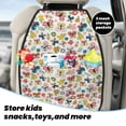 thumbnail image 5 of Naloa Butterfly Flowers 2Pcs Anti-Kick Back Seat Cover Kick Mat, Car Seat Protector with 3 Storage Pockets, 5 of 8