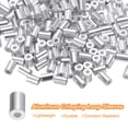 thumbnail image 3 of 200 Pcs Aluminum Crimping Loop Sleeves for 3/64" Diameter Wire Rope, Round Wire Rope Sleeve for Cable Line End, 3 of 6
