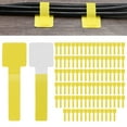 thumbnail image 1 of Uxcell 100-Pack Bridas de Cable con Gancho y Bucle, 3.5 x 1.1 Pulgadas Organizador de Cables Autoadhesivo Mejorado para Escritorio [Amarillo], 1 of 7