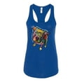thumbnail image 3 of Dean Russo Some Angels Dog Lover Ladies Racerback Tank Top, Royal, Medium, 3 of 6