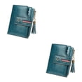thumbnail image 4 of Qarigey Cartera de cuero con borla, monedero plegable para compras, tarjetero, bolsa de transporte, billetera, regalo de cumpleaños Type3 NO3, 4 of 6