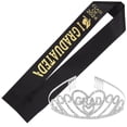 thumbnail image 1 of Miangastore 1 Set of Creative 2024 Graduation Sash Shiny Rhinestone Crown Tiara Kit 2024 Graduated Party Decorations, 1 of 9