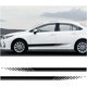 thumbnail image 1 of Paquete de 2 pegatinas autoadhesivas TUNC para tiras laterales de carrocería de coche 190 cm × 9 cm, 1 of 5