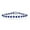 Sapphire and White CZ, variant on Halo Created Ruby and Simulated Diamond CZ 7.5” Halo Linked Tennis Bracelet Sterling Silver Jewelry for Women or Teens