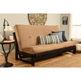 thumbnail image 2 of Full Size Futon Frame Set - Convertible Sofa Bed - Hardwood Mocha Finish, 2 of 6