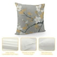 thumbnail image 4 of COMIO  Floral Pillow Case  Tan Gray Plum Blossom Flower Pattern Printed Pillowcases/Pillow Shams - Standard Queen Size, 4 of 5