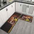 thumbnail image 3 of Red Wine Kitchen Rugs 2 Piece Set Washable Runner Rug Christmas Gift Grape Absorption Kitchen Mat Thanksgiving Day Decorations for Kitchen 17"x 47"+17" x 30" (Wine Glass 2), 3 of 5