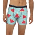 thumbnail image 2 of Cauagu Watermelon Print Men's Boxer Briefs, Funny & Cute Underwear Elastic Waistband Briefs Ideal Gift for Men,1-Pack, 2 of 7