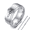 Silver, variant on Christian Messianic Stainless Steel Spinner Ring Necklace with Chain, Messianic of Judaism Jewish Star of David Christ Fish Rotatable Anxiety Relieve Ring Israel Religious Jewelry Gifts, # 8, Silver
