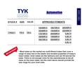 thumbnail image 4 of TYK Industries Automotive Tire Inner Tubes TR13 Valve Stems - 195/65R15, 205/65R15, 4 of 6
