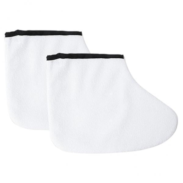 Milaget 4x Gants de Paraffine, Mitaines de Traitement, Mitaines, Couverture de Pied Blanche