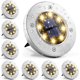 thumbnail image 1 of Solar Ground Lights, 8 LED Solar Powered Disk Lights Outdoor Waterproof Landscape Lawn Lighting for Garden Yard Deck Walkway Patio Pathway (8, Warm Wh, 1 of 4