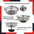 thumbnail image 6 of FHBVT Stainless Steel Sink Replacement Filter,Universal Mesh Drain Strainer for Kitchen Sinks Easy Installation Anti-Clogging Rustproof Durable Fits Standard 3.5-inch Drains,Keep Kitchen Clean Clear, 6 of 9