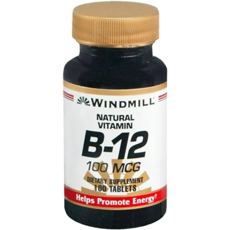 Windmill vitamine B-12 100 mcg 100 Comprimés Comprimés (Pack de 2)