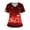 A_Deep Red^28E1219#, variant on Garbnen Valentines Day Scrub Tops Women Plus Size Love Print V Neck Short Sleeve Stretch Nurse Uniform with Pocket Medical Workwear Women S-5XL