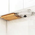 thumbnail image 5 of Nrmrqz No-Punch Wall Mounted Pot Lid Rack | Stainless Steel Space-Saving Kitchen Shelf | Includes Adhesive Glue Set (10ml) | 5x5x3.2cm | Silver Metal Designs, 5 of 6