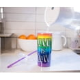 thumbnail image 2 of Cold Cup Silver Buffalo Love is Love, 600 ml, con tapa con purpurina, 2 of 7