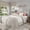 Light Gray, variant on Frostbloom Queen Bed Frame with Linen Fabric Upholstered Wingback Headboard, No Box Spring Needed, Beige