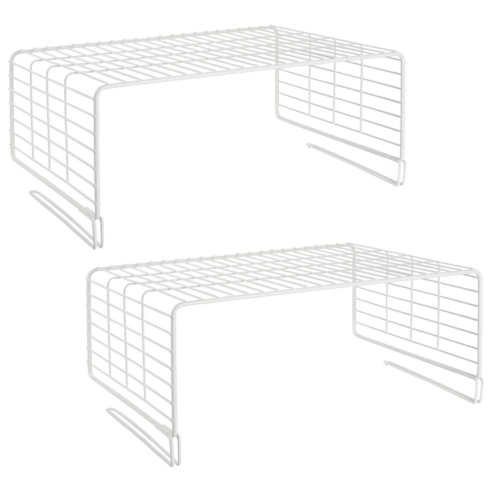 Neatly Made White Wire Shelf Dividers for Closet Organization – 12