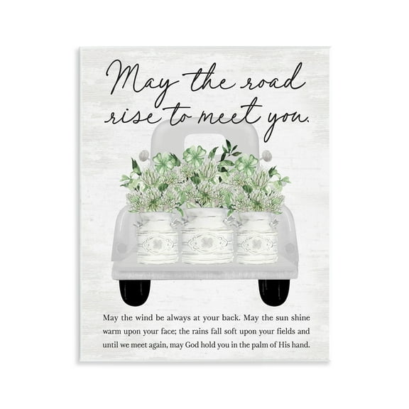 Stupell Industries Inspirational Spring Phrase Botanical & Floral Painting Unframed Art Print Wall Art, 11 x 14