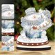 thumbnail image 2 of Decoración de mesa de arte de diamante de muñeco de nieve de Navidad de madera para decoración de escritorio de oficina en casa, 2 of 9