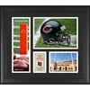 Chicago Bears Team Logo Framed 15'' x 17'' Collage with Piece of Game-Used Football