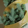 thumbnail image 3 of Northlight Pack of 12 Sparkling Solid Gold Christmas Wired Craft Ribbons - 2.5" x 120 Yards, 3 of 3